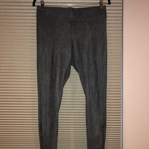 Faux suede leggings